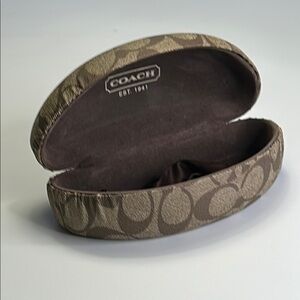 COACH HARD SHELL HINGED EYEGLASS/SUNGLASS CASE